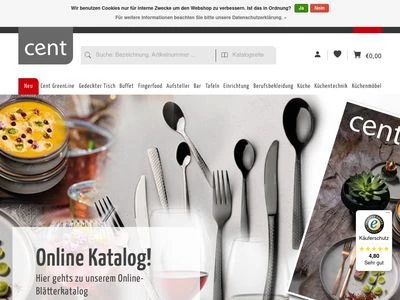 Website von Cent Direktvertriebs GmbH