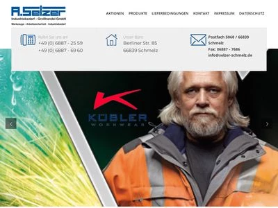 Website von A. Selzer Industriebedarf GmbH