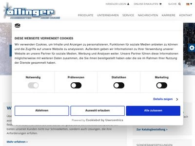 Website von Ottinger GmbH