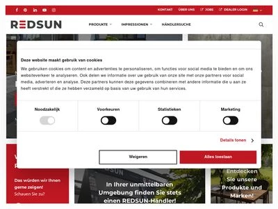 Website von REDSUN GmbH & Co. KG