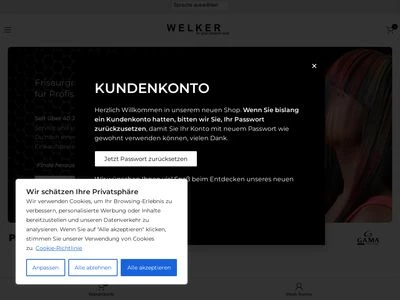 Website von Welker GmbH