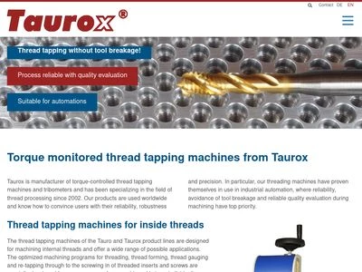 Website von Taurox e.K.