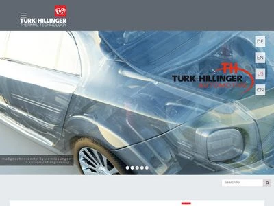 Website von Türk+Hillinger GmbH