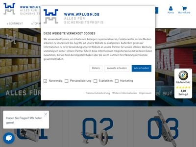 Website von W+M Weissensee Metallwaren GmbH