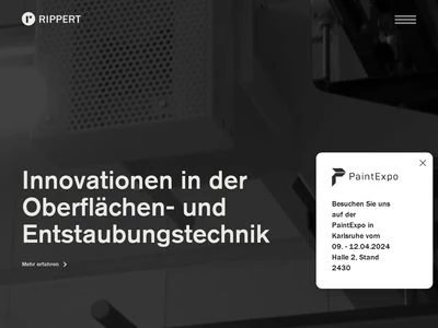 Website von Rippert Anlagentechnik GmbH & Co. KG