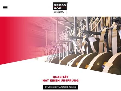 Website von GROSS HOF GmbH