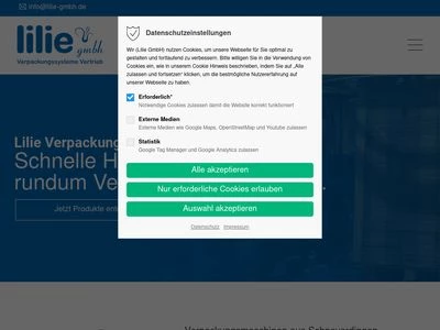 Website von Lilie GmbH 