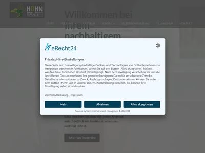 Website von GÄRTNEREI HOHN GMBH & CO. KG