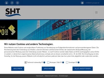Website von SHT Haustechnik GmbH