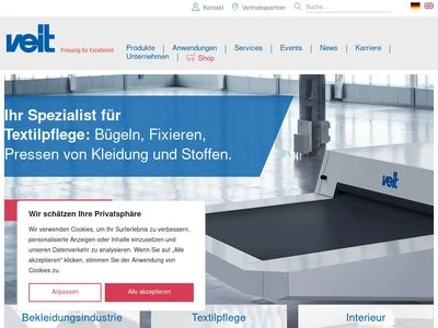 Website von VEIT GmbH