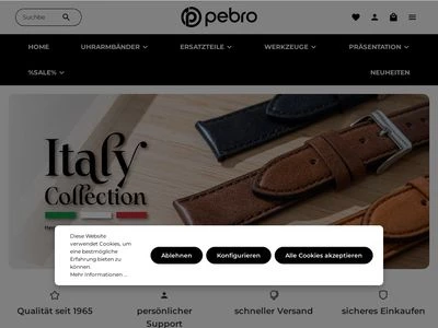 Website von pebro GmbH