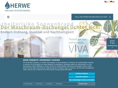 Website von HERWE GmbH