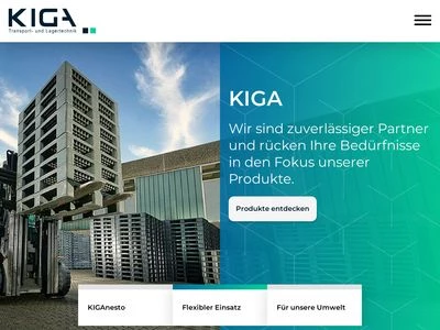 Website von Kiga Kunststofftechnik GmbH