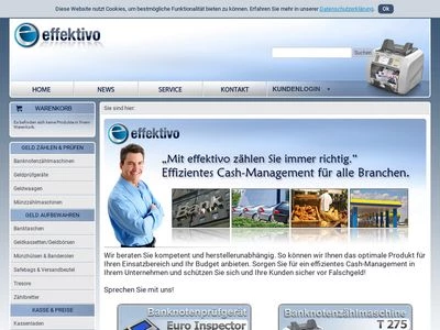 Website von effektivo GmbH