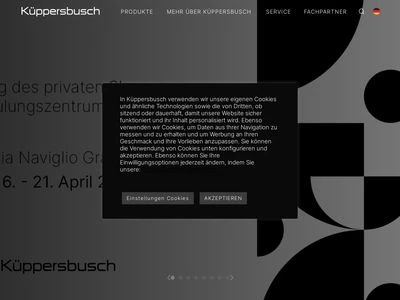 Website von Küppersbusch Hausgeräte GmbH