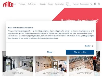 Website von Frico GmbH