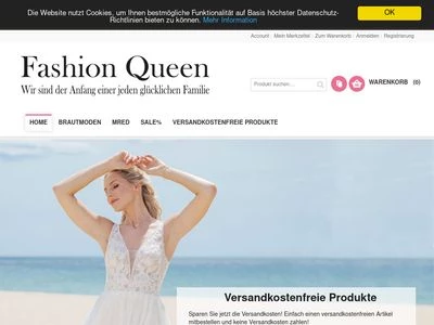 Website von Fashion Queen GmbH