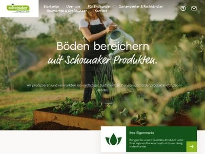 Website von Schomaker-Gartenprodukte GmbH & Co. KG