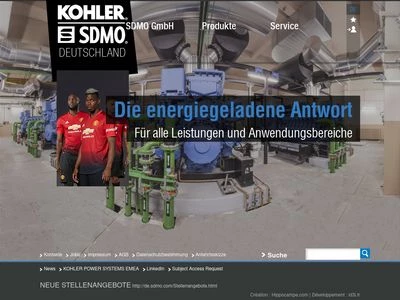 Website von SDMO GmbH