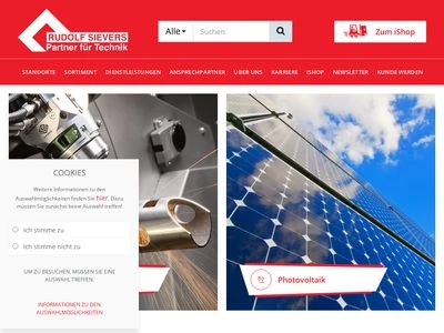 Website von Rudolf Sievers GmbH