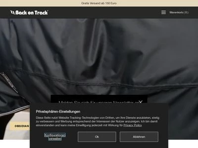 Website von Back on Track GmbH