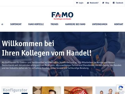 Website von FAMO GmbH & Co. KG