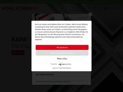Website von KOHLSCHEIN GmbH & Co. KG