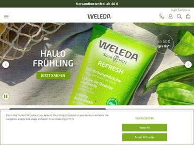 Website von Weleda AG