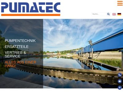 Website von Pumatec GmbH