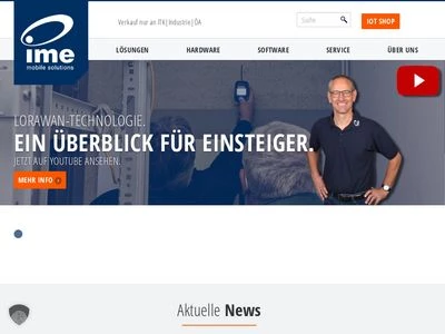 Website von ime mobile solutions GmbH