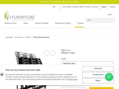 Website von FH Furniture