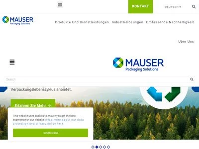 Website von Mauser Packaging Solutions