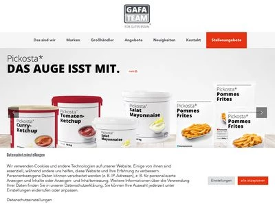 Website von GAFATEAM Einkauf-Handel-Marketing GmbH & Co. KG 