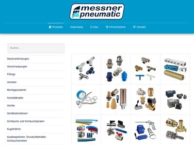 Website von Meßner Pneumatic GmbH