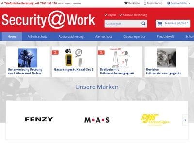 Website von security@work GmbH