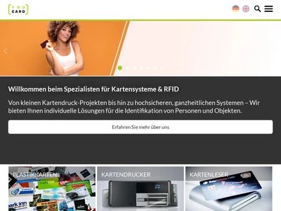 Website von YouCard Kartensysteme GmbH