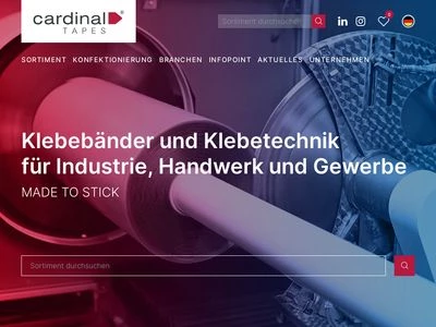 Website von cardinal GmbH 