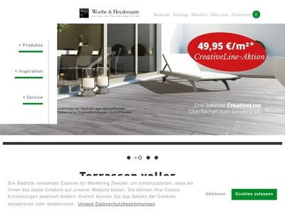 Website von Betonwerk Woehe & Heydemann GmbH & Co. KG