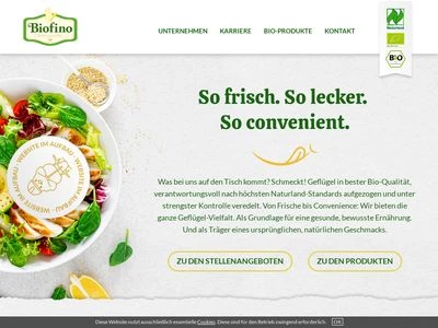 Website von Biofino GmbH & Co. KG
