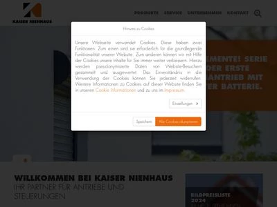 Website von KAISER NIENHAUS Komfort & Technik GmbH