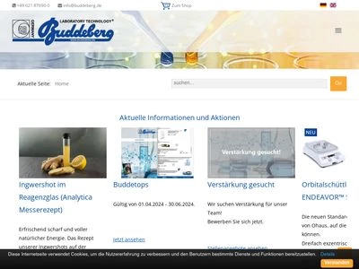 Website von Buddeberg GmbH