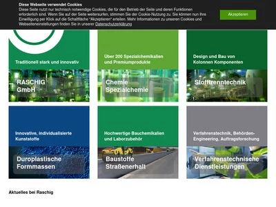 Website von RASCHIG GmbH