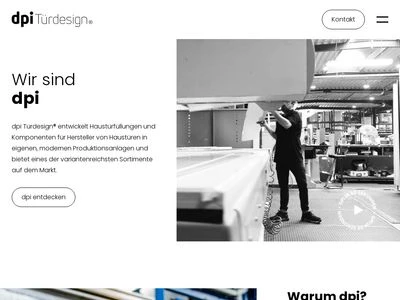 Website von dpi türdesign GmbH