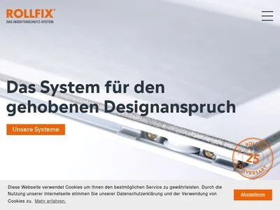 Website von Rollfix Systeme AG