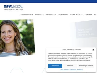 Website von MPV MEDICAL GmbH
