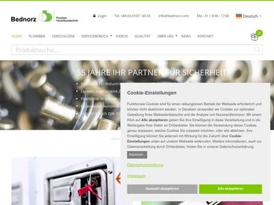 Website von Bednorz GmbH & Co. KG