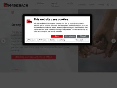 Website von Grenzebach Maschinenbau GmbH