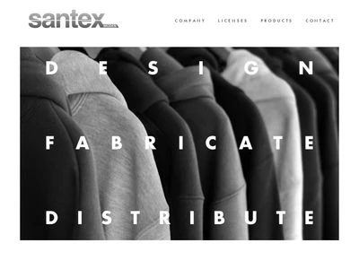 Website von Santex Moden GmbH