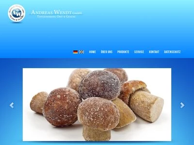 Website von Andreas Wendt GmbH - Tiefgekühltes Obst und Gemüse