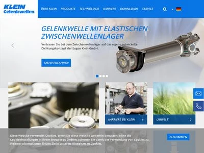 Website von Eugen Klein GmbH